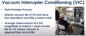 vacuum interrupter life extension using vacuum interrupter conditioning